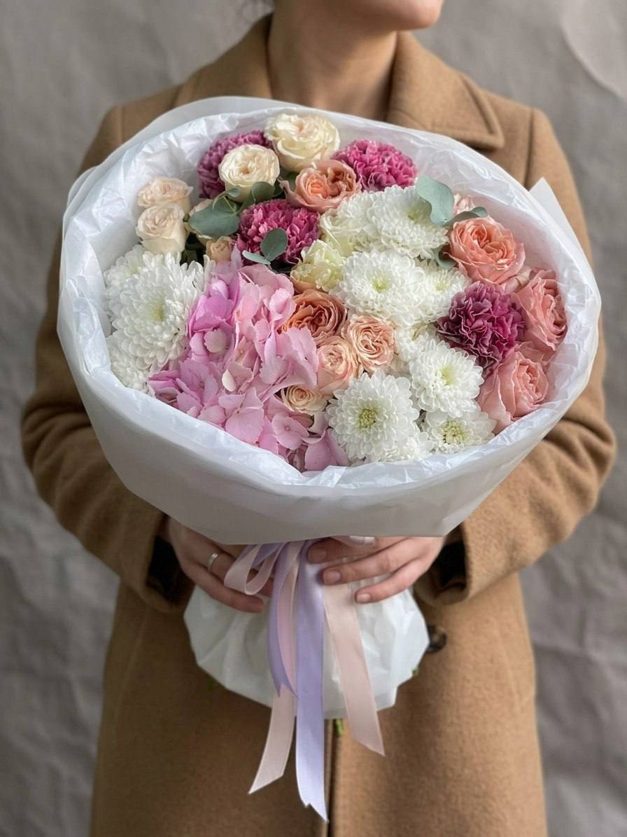 Авторский букет «Нежный рассвет»