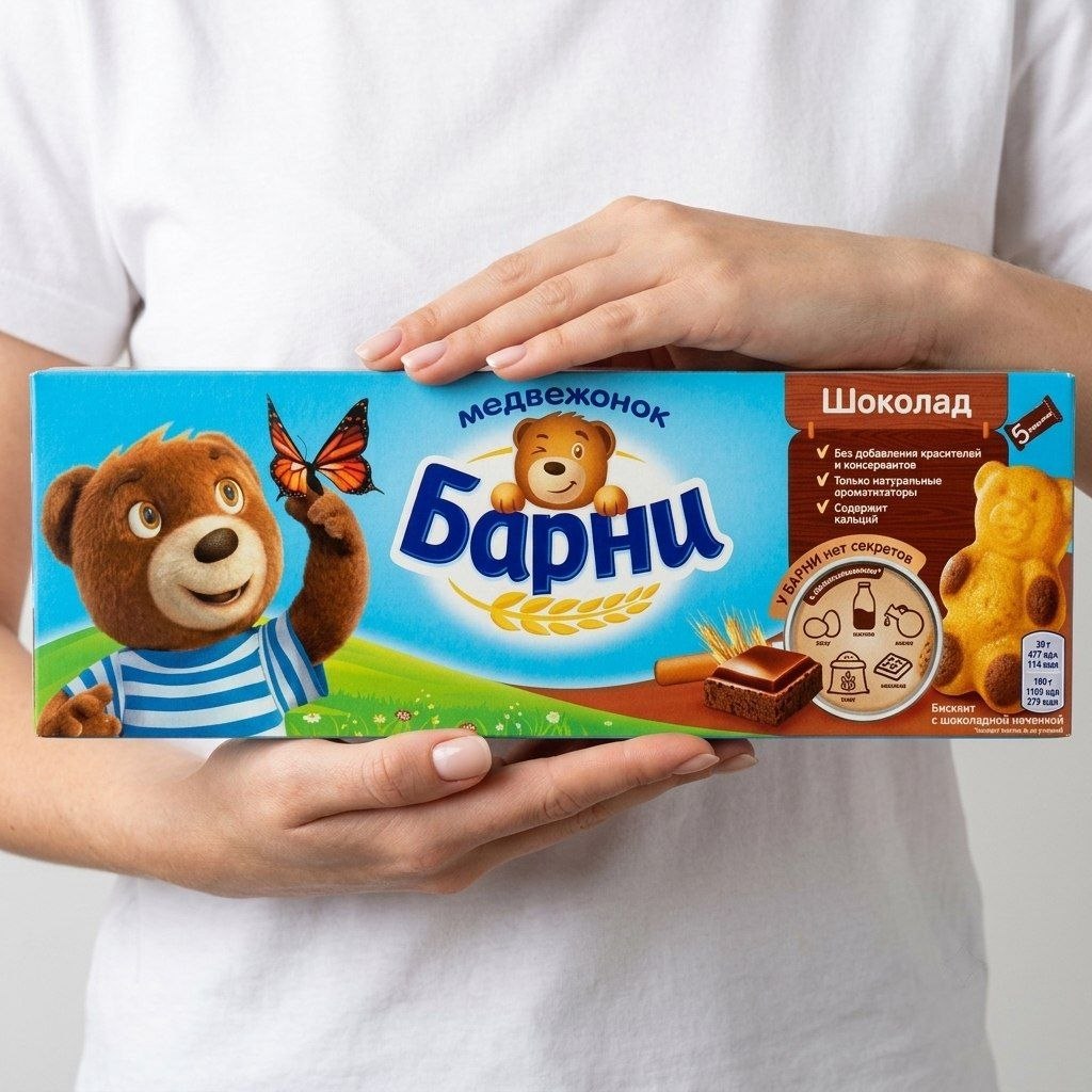 Пирожное бисквитное «Барни»